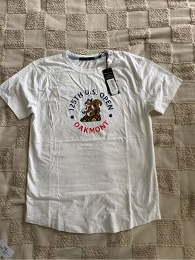NWT Greyson U.S. Open Oakmont White Graphic T-Shirt size S